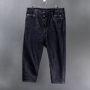 FW18 SISYPHUS Collapse Cut Cropped Denim